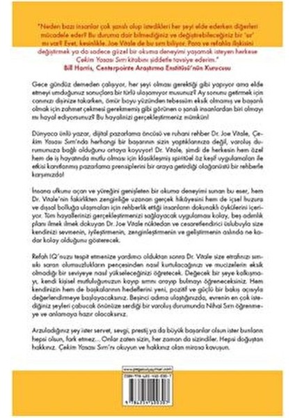 Çekim Yasası Sırrı Joe Vitale Ciltsiz 272 Sayfa Hayatınızı Değiştirecek Rehberlik fiyatları