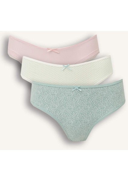 3'lü Brief Külot-Fall in Love D6401AX25AU