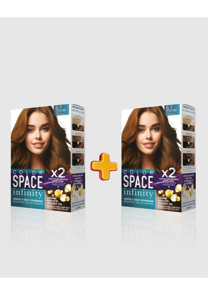 Infinity 2'li Set Saç Boyası 6.7 Çikolata Kahve