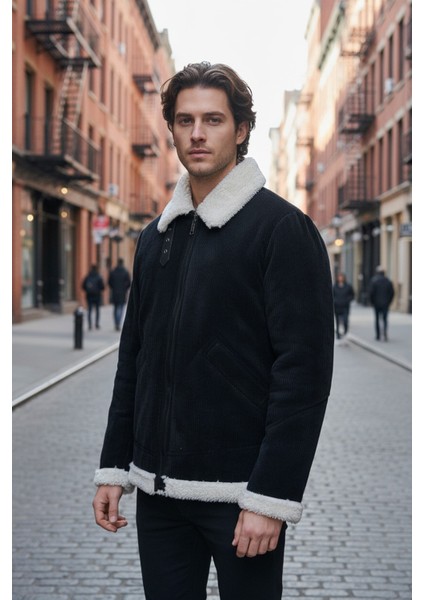 Erkek Klasik Yaka Siyah Kadife Ceket fiyatları