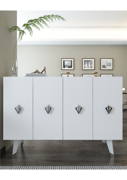 8163KM-32DD Konsol,kahve Köşesi,ayakkabılık,ofis Evrak Dolabı,mutfak Kiler Dolabı,tv Ünitesi-Bg