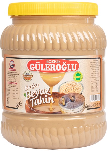 Güleroğlu Beyaz Bozkır Tahini Plastik Kutu Net 1845 gr