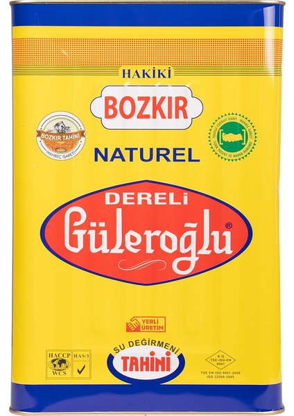 Güleroğlu Beyaz Bozkır Tahini Teneke Kutu Net 19 kg
