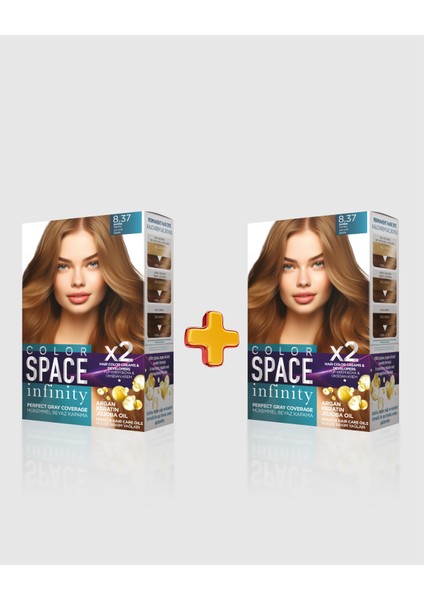 Infinity 2'li Set Saç Boyası 8.37 Sahra
