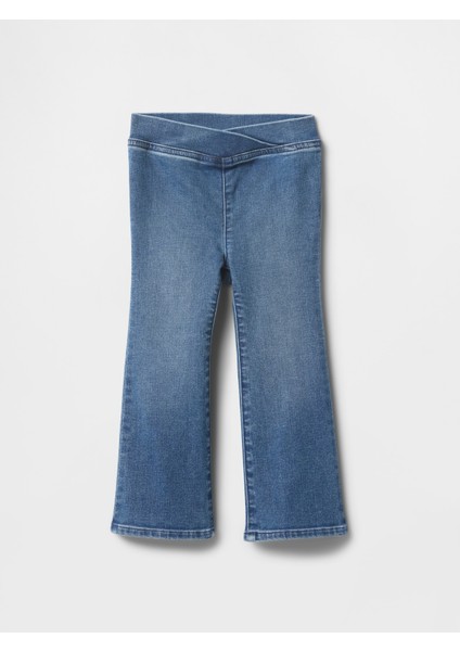Kız Bebek Mavi Denim Flare Jegging Pantolon