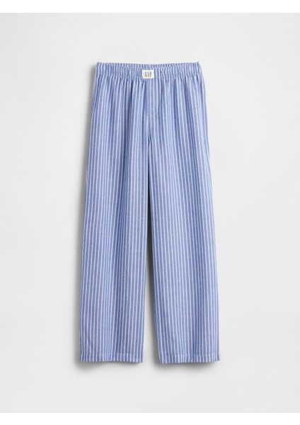 Erkek Çocuk Mavi Geri Dönüştürülmüş Flannel Pantolon fiyatları