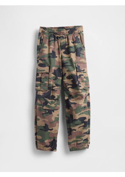 Erkek Çocuk Kamuflaj Easy Cargo Pantolon