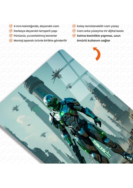 Sentinel Gladyatör Cam Tablo modelleri