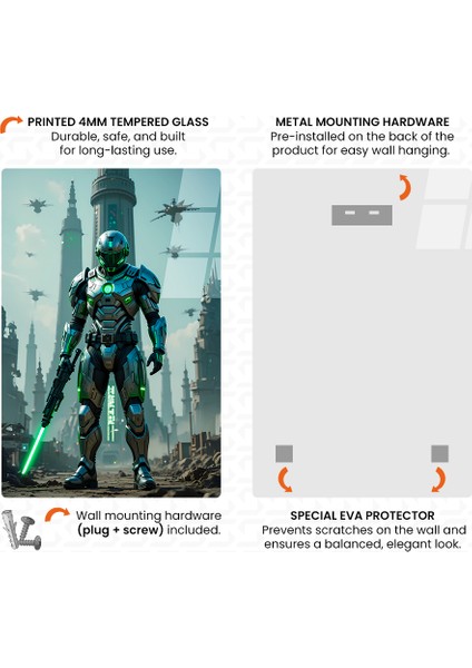 Sentinel Gladyatör Cam Tablo
