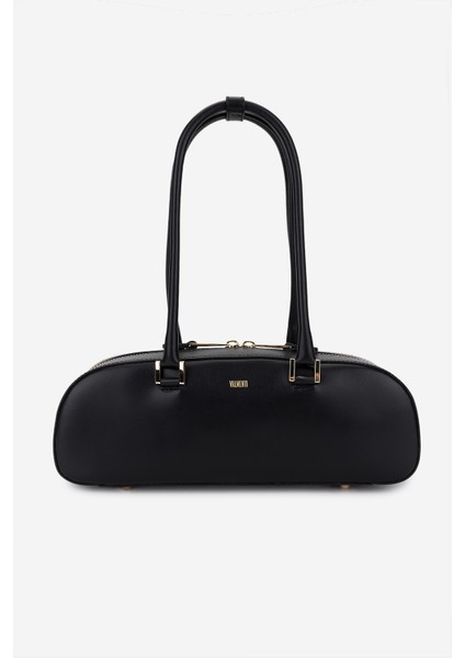 Kadın Hakiki Deri Siyah Omuz Çanta 1169 6315 Bn Cnt SK25-26 Nero