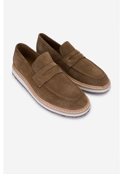 Erkek Hakiki Deri Loafer Ayakkabı 325 13153-143 Erk Ayk Y25 Tobacco Suet fiyatları