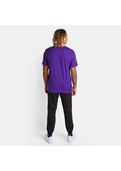 Los Angeles Lakers Swoosh Essential Erkek Mor Nba T-Shirt modelleri