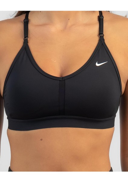 Training Dri-Fıt Indy V-Neck Light Support Padded Sports Bra In White modelleri