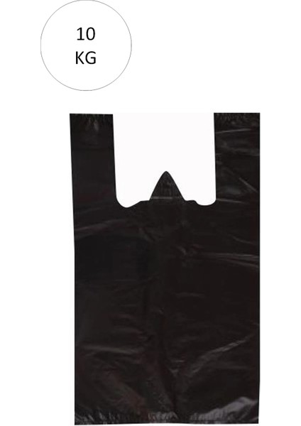 Litaetrend Siyah Atlet Poşet Büyük Boy 32X57 cm Takriben 720 Adet 10 kg