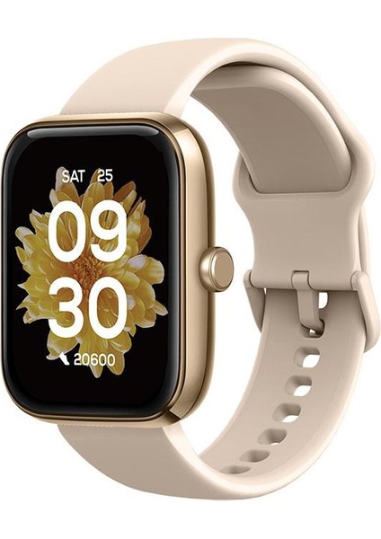 Tempus 47 mm Dikdörtgen Kasa Akıllı Saat Altın 2S09W