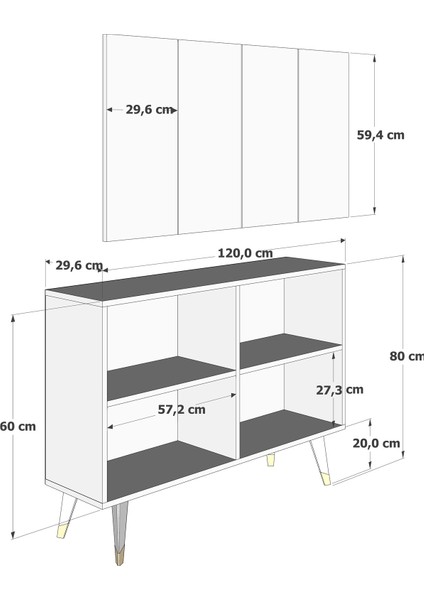 8164KM-32DD Konsol,kahve Köşesi,ayakkabılık,ofis Evrak Dolabı,mutfak Kiler Dolabı,tv Ünitesi-Ba fiyatları