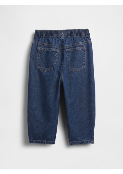 Erkek Bebek Mavi Pull-On Barrel Jean Pantolon modelleri