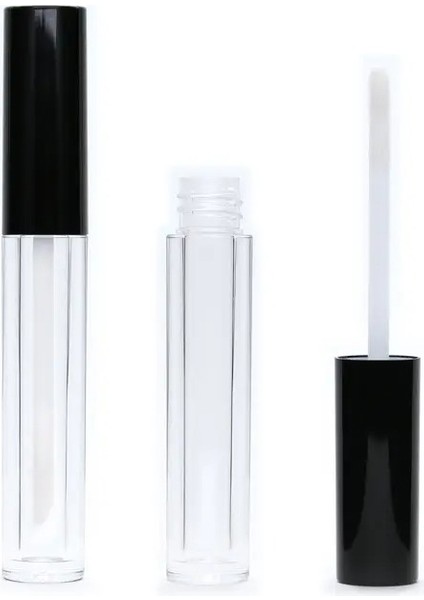 Lipgloss Boş Tüp - Şeffaf Mika Ambalaj 5ml
