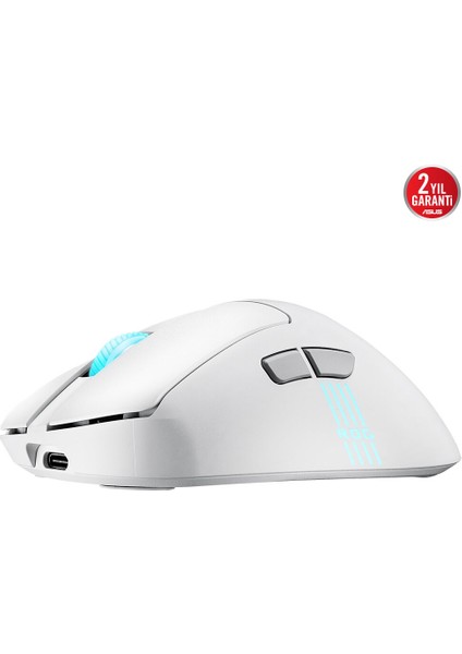 Rog Kerıs Iı Orıgın Kablosuz Oyun Mouse'u, 64G Hafif, Ergonomik, Değiştirilebilir Swıtch Yuvası, 42K Optik Sensör, Rog Mikro Swıtch Iı, Rog Omnı Alıcı, 5 Programlanabilir Tuş Beyaz fırsatları