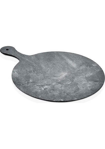 35135.CAL - Marble Effect Callisto Pano Yuvarlak Tabak 35 Cm, Thermoset Melamin