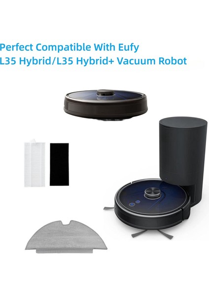 Eufy Robovac L35HYBRID/L35 Hibrid+ Robot Yedek Parçalar Hepa Filtresi Mop Kumaş Pedleri Için Vakum Aksesuarları (Yurt Dışından) indirimleri