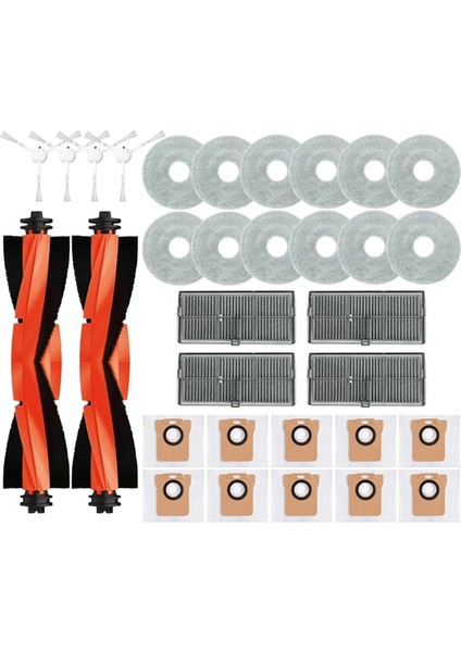 Xiaomi Mijia M30S Için D103CN Robot Elektrikli Süpürücü Ana Yan Fırça Hepa Filtre Mop Bez Tuz Torbası Yedek Parçalar Aksesuarlar (Yurt Dışından)