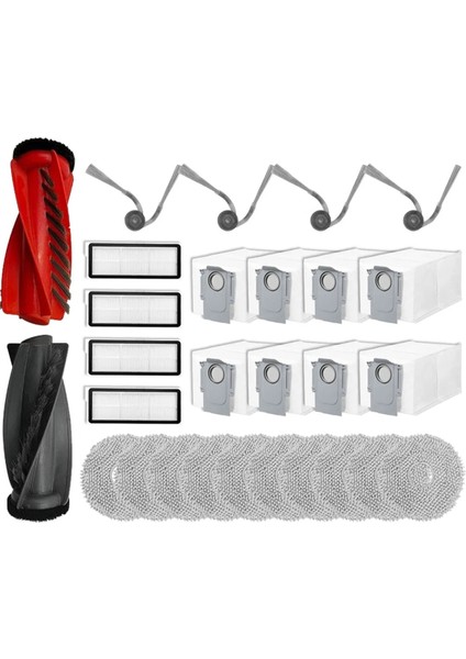 Roborock Qrevo Için Yedek Parçalar Aksesuarları Hepa Filtre Mop Bez Toz Torbası Ana Yan Fırça (Yurt Dışından)