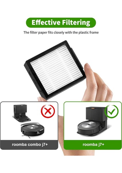 Irobot Için 24PCS I3 I3 I3+ I7 I7+ I4 I6 I6 &amp; I8 I8+/plus E5 E6 E7 J7 I, E&amp;j Serisi Vakum Parçaları Silindir Fırçaları Filtresi (Yurt Dışından) modelleri