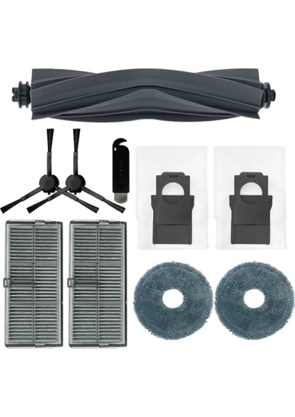 10 Adet Dreame X30 Pro / X30 Pro Ultra Robot Ana Yan Fırça Hepa Filtre Mop Padleri Toz Çantaları (Yurt Dışından)