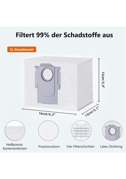 Roborock S8 Pro Ultra Için Aksesuar Seti, Toz Torbaları Paspas Yan Fırçaları, Yedek Parçalar Vakum Robot Aksesuarları (Yurt Dışından) fırsatları