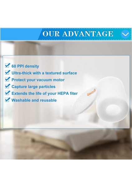 Köpekbalığı Aı Robot Vakumu Için Filtre Pamuk RV2310 RV2310A AV2501S AV2501A RV2502A Yedek Taban Ön Motor Filtreleri (Yurt Dışından) modelleri