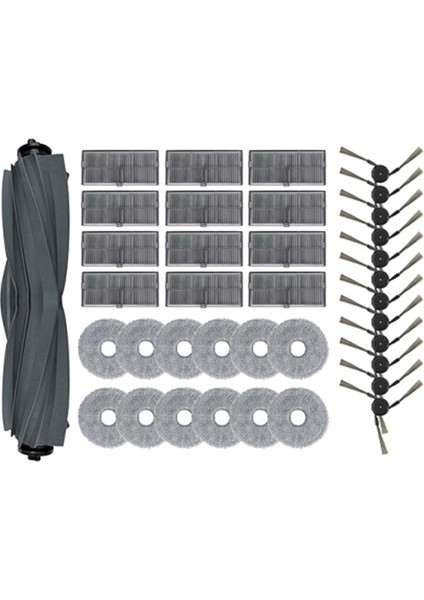 Dreame L10S Pro Ultra Heat /X30 Pro Ultra /X30 Pro Plus Ana Yan Fırça Mop Kumaşları Robot Vakum Süpürge Parçaları (Yurt Dışından)
