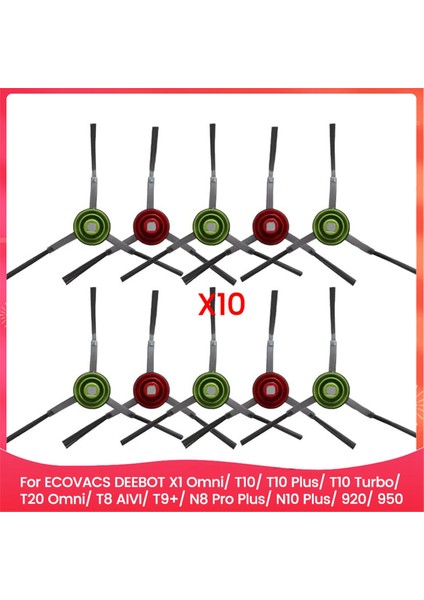 Ecovacs Deebot X1 Omnı/ T10/ T10 Plus/ T10 Turbo/ T20 Omnı/ T8 Aıvı/ T9+/ N8 Pro Plus/ N10 Plus Plus Parçaları Için Yan Fırça (Yurt Dışından)