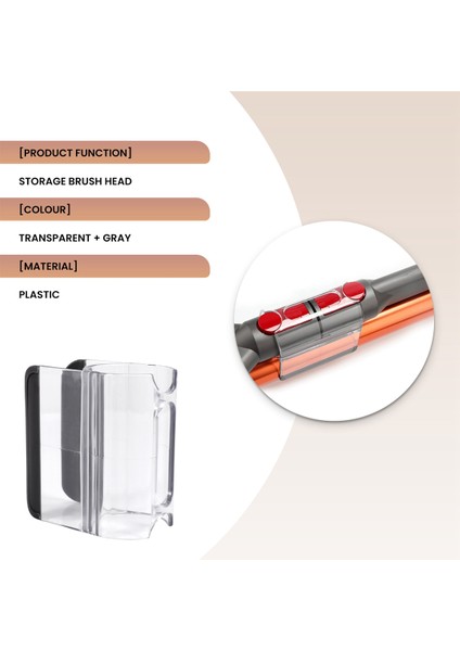 Dyson V7 V8 V10 V11 Için Vakum Temizleyici Şeffaf Emme Kipi Yedek Depolama Tutucu Braket Klipsi (Yurt Dışından) modelleri