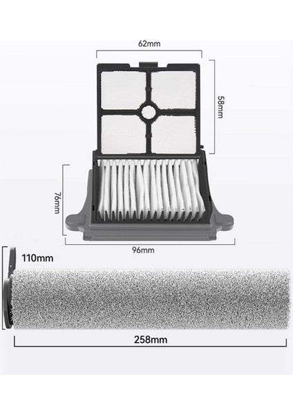 Tineco Zemin Için Yedek Hepa Filtreleri ve Fırça Silindir Seti Bir S7 Buhar Kablosuz Islak Kuru Zemin Yıkayıcı Elektrikli Süpürge (Yurt Dışından) indirimleri