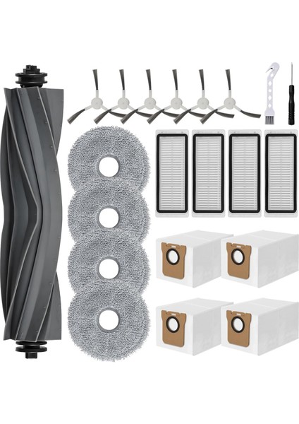 Aksesuar Kiti Dreame L20 Ultra / X20 Pro / X20 Pro Plus Robot Parçaları, Ana Fırça Toz Çantaları, Hepa Filtreleri (Yurt Dışından)