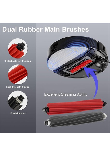 Roborock S8 Pro Ultra Robot Vakum Süpürge Yedek Parçaları Ana Yan Fırça Paspas Yasası Yıkanabilir Filtre Vakum Torbaları (Yurt Dışından) fiyatları