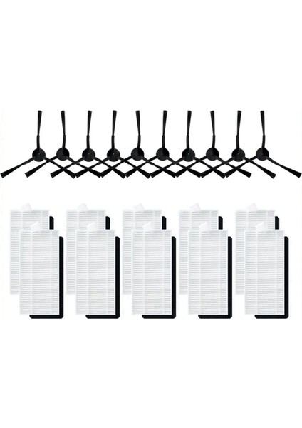 Lenovo E2 / E2 Pro Robot Vakumları Hepa Filtre Yan Fırça Aksesuarları Yedek Parça Değiştirme (Yurt Dışından)