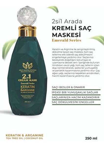 2'si 1 Kremli Maske 250 ml Saç Dökülmesine Karşı Keratin ve Hindistan Cevizi Yağı modelleri