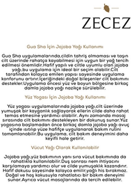 Organik Jojoba Yağı 30 ml Doğal İçeriklerle Zenginleştirilmiş Saç Bakımı Ürünü