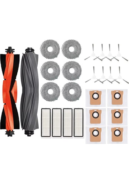 Xiaomi Robot Vakum Için X20 +/ X20 Artı Toz Torbası Paspaslı Bez Aksesuarları Ana Yan Fırça Hepa Filtre Yedek Parçaları (Yurt Dışından)