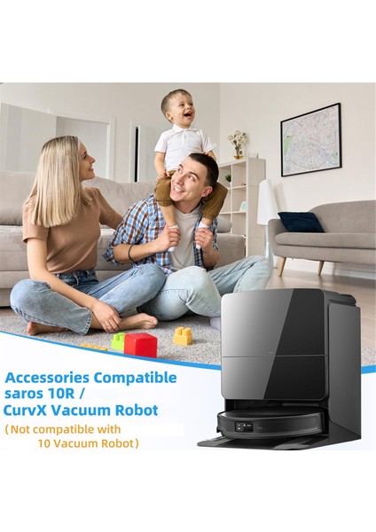 Roborock Qrevo Için Curvx/qrevo Edget/saros 10R/S9 Maxv Ince Parçalar Ana Yan Fırça Hepa Filtre Mop Bez Toz Çantası (Yurt Dışından) fırsatları