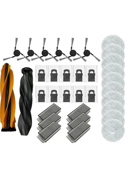 Dreame X50 Ultra Yedek Ana Yan Fırça Hepa Filtre Mop Padleri Toz Çantaları Yedek Parçalar Aksesuarları (Yurt Dışından)