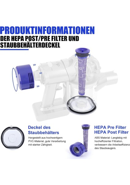 V8 V7 Toz Konteyner Kapağı Dyson Vakum Temizleyici Toz Kova Kapağı Yedek Parçaları Hepa Filtreli Yedek Parçalar (Yurt Dışından) indirimleri