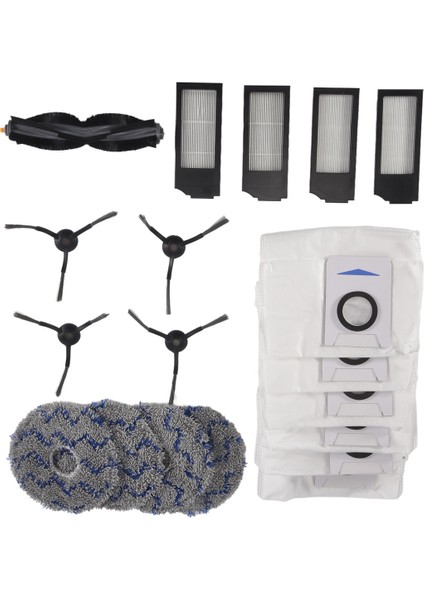 Ecovacs Için Aksesuarlar X1 Omni Turbo Vakum Robot Yedek Parçalar Ana Fırça Silindir Yan Fırça Filtre Mop Padleri Toz Çanta (Yurt Dışından) indirimleri