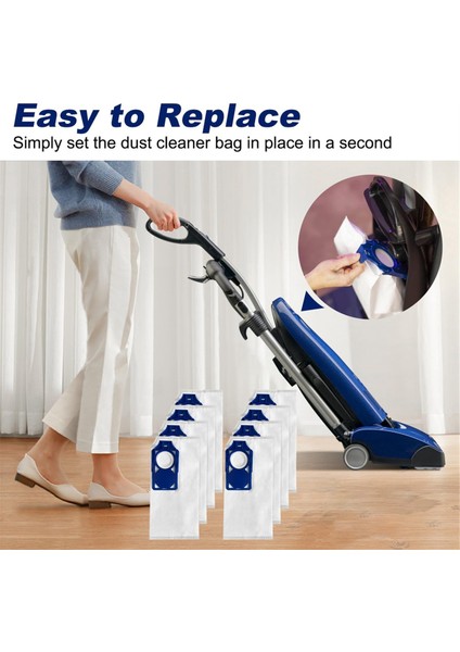 8pcs Riccar Brilliance R30D, R30P, R30PET &amp; Basitlik Senkronizasyonu Için 8 Adet Yedek Hepa Vakum Torbaları S30D, S30P, S30PET (Yurt Dışından) fiyatları