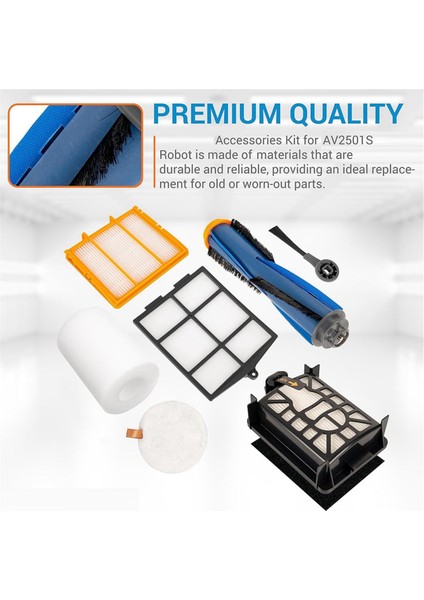 Köpekbalığı Aı AV2501S AV2501A RV2502AE RV2520AOUS Robot Vakum Süpürge Silindir Fırçaları Yan Fırçalar Filtreler Kiti (Yurt Dışından) indirimleri