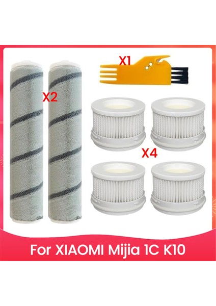 Hepa Filtre Xiaomi Mijia 1c K10 El Tipi Kablosuz Elektrikli Süpürge Aksesuarları Için Ana Silindir Fırçası Yedek Parçaları (Yurt Dışından)