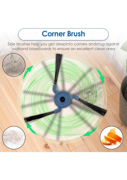 Eufy X10 Pro Omni Robot Vakum ve Paspas, Robotik Vakum Yan Fırçalar Için Yedek Yan Fırça (Yurt Dışından) indirimleri