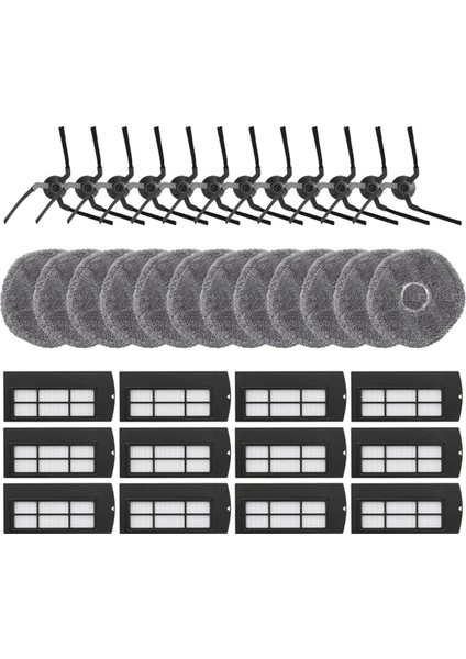 Eufy X9 Pro Vakum Temizleme Yan Fırçası Hepa Filtre Mop Bez Rags Aksesuarları Yedek Yedek Parçalar (Yurt Dışından)